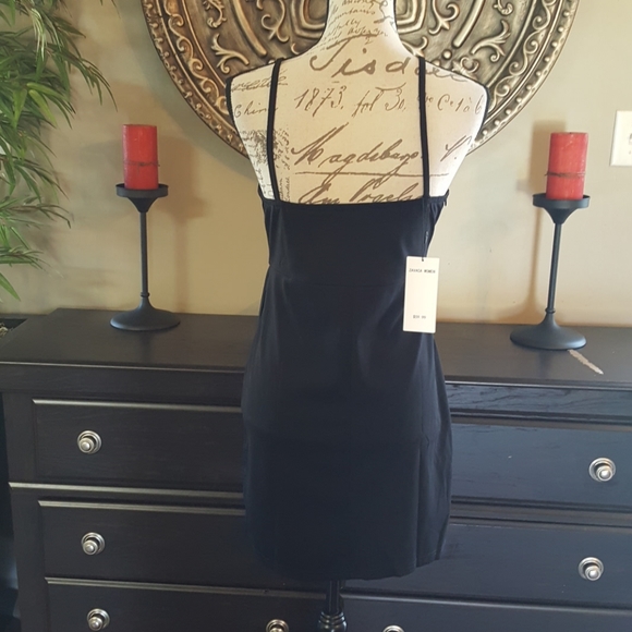 Women Little Black Wrap Party Dress Size Small - Picture 3 of 6